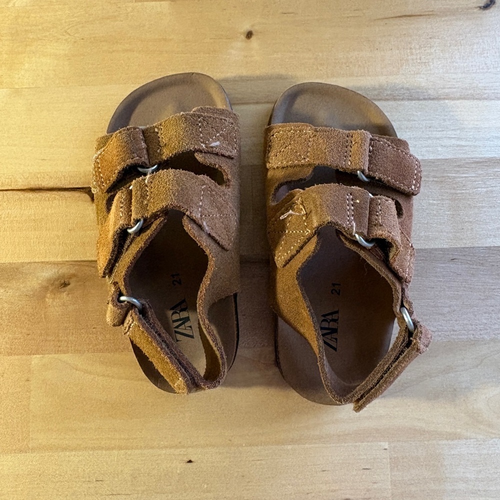 Zara Brown Toddler Sandals - Picture 4 of 5